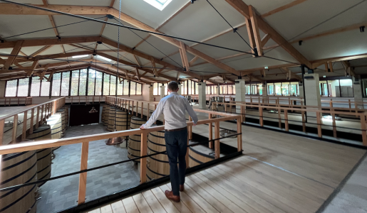 Donal inspecting the new facilities at Château Leoville Barton