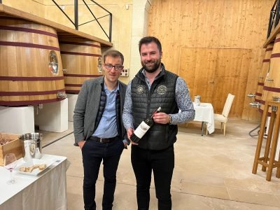 Edouard Vauthier and Patrick in Chateau Ausone